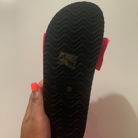 Fuchsia Bow Sandal - Picture 8 of 8